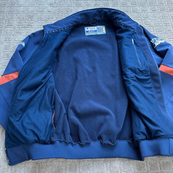 2007 MLB World Series Majestic Therma Base Jacket Mens M Navy Orange Full Zip - Picture 4 of 11